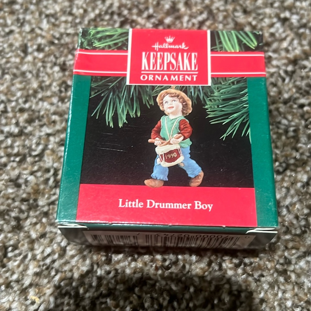 1990 vintage hallmark keepsake ornament “little drummer boy”